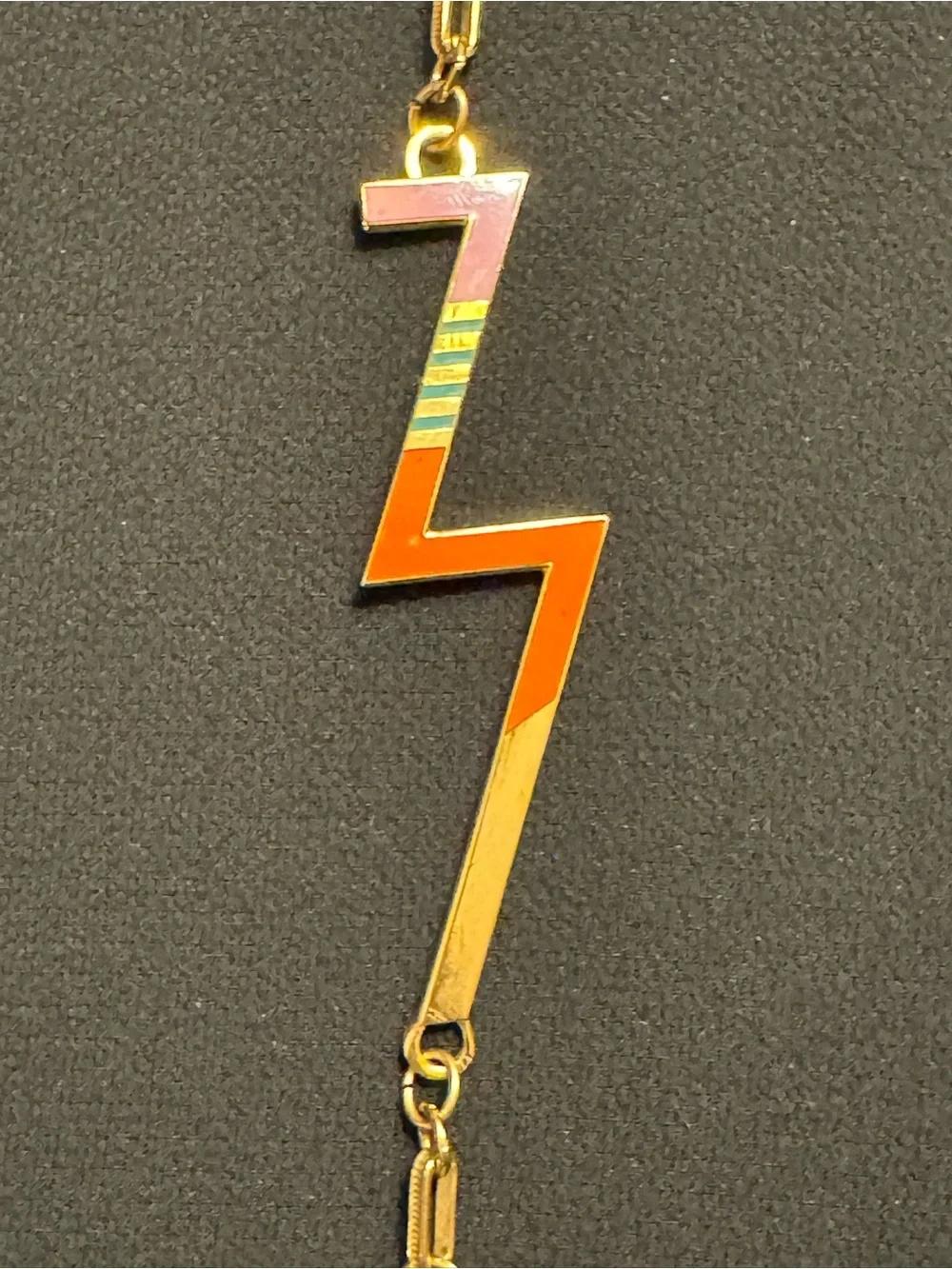 Laurel Burch Aarin Zi Lightning Enamel Necklace 37”